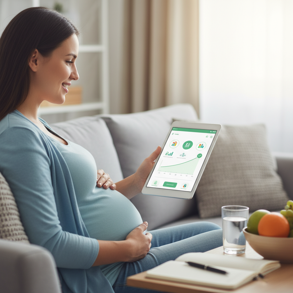 App-based coaching may help support healthy pregnancy weight gain — but its effects depend on real use and it does not replace antenatal care