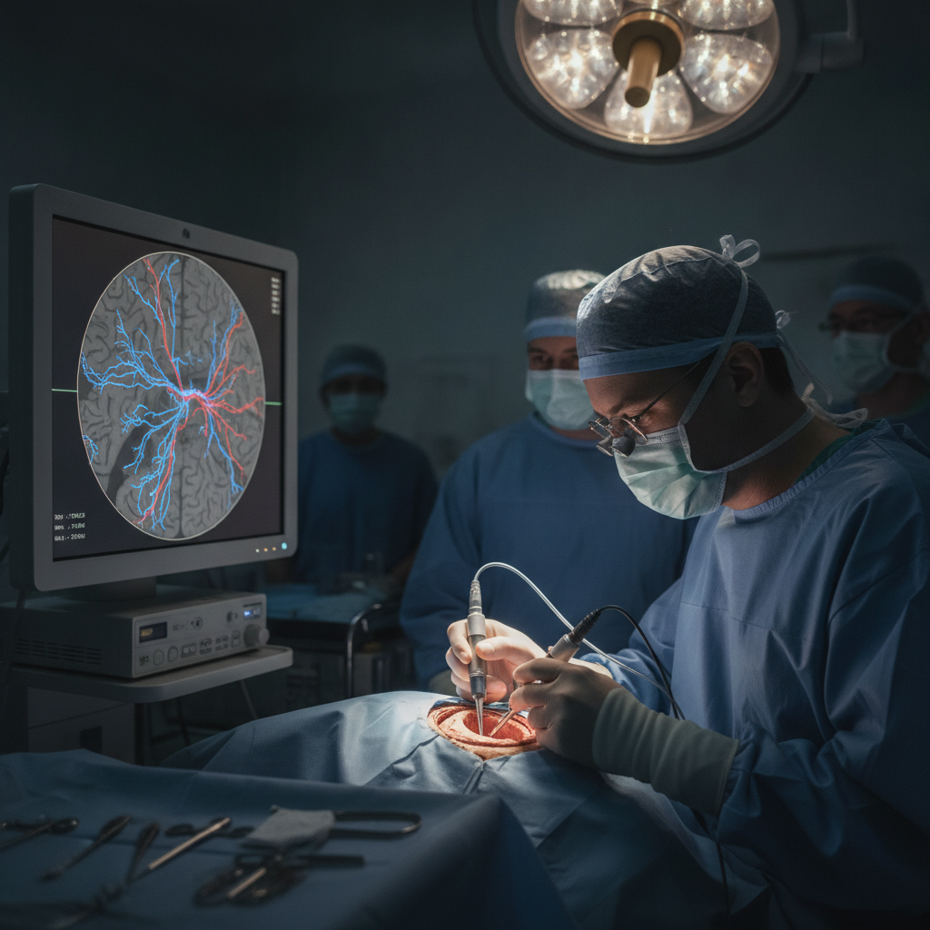 Better monitoring of brain blood flow during surgery may help reduce neurological injury, but the headline’s specific technique is not proven by the supplied studies